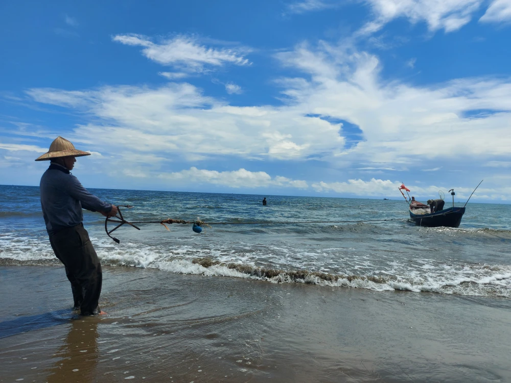 Vùng biển huyện Lộc Hà, tỉnh Hà Tĩnh