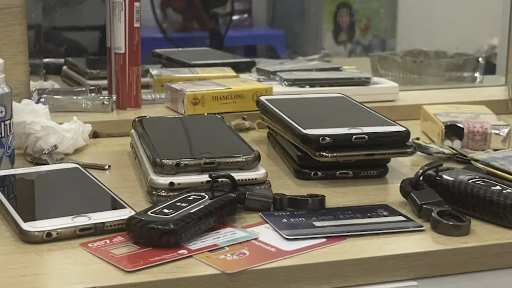 Một số tang vật liên quan