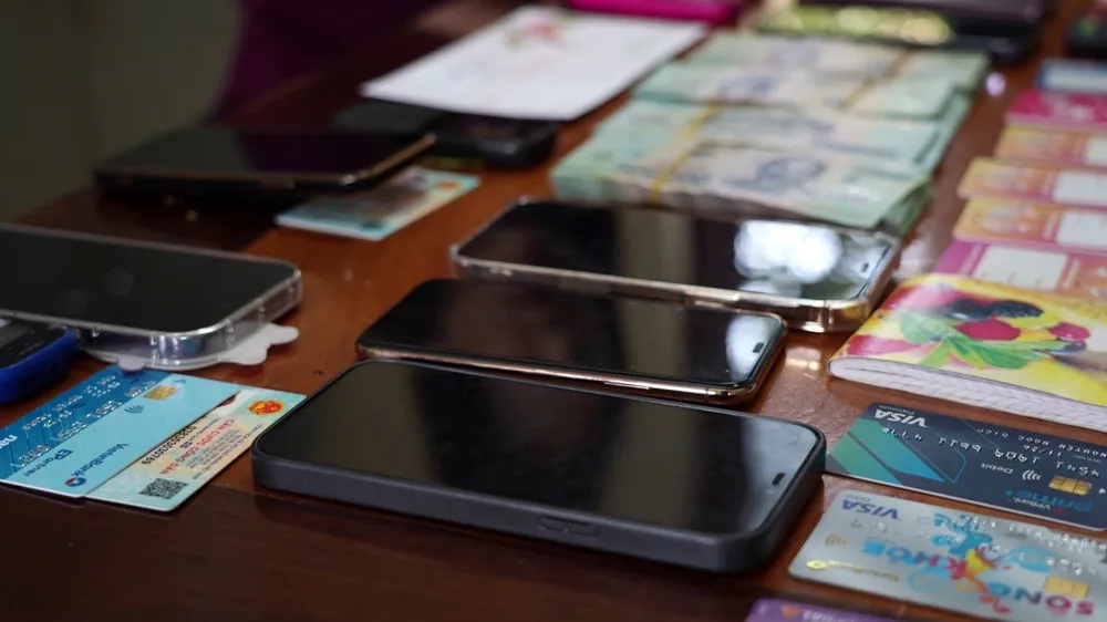 Các tang vật thu giữ