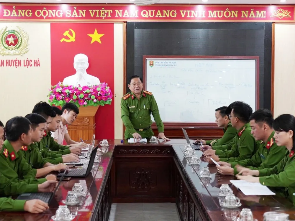 Công an Lộc Hà triển khai phương án đấu tranh