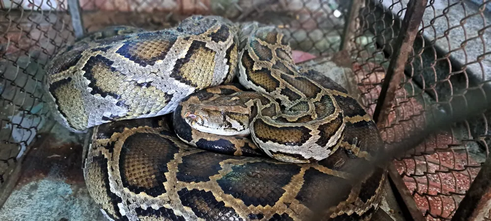 Cá thể trăn đất quý hiếm cân nặng 32kg Cá thể trăn đất quý hiếm cân nặng 32kg