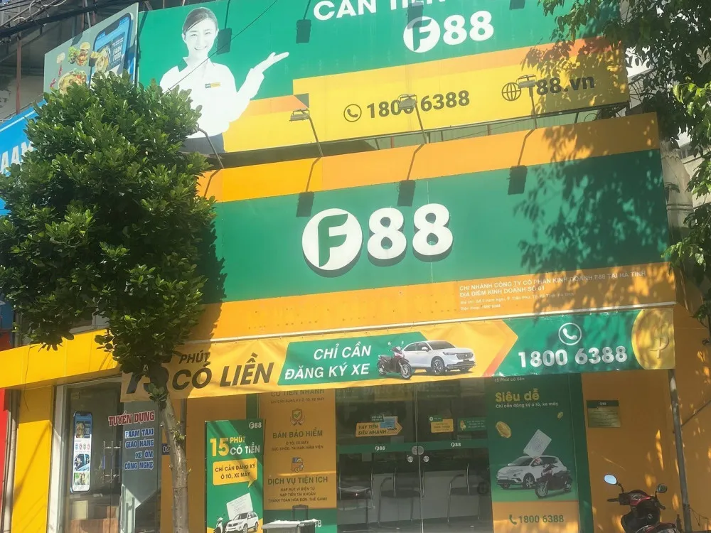 Điểm kinh doanh của F88 tại Hà Tĩnh