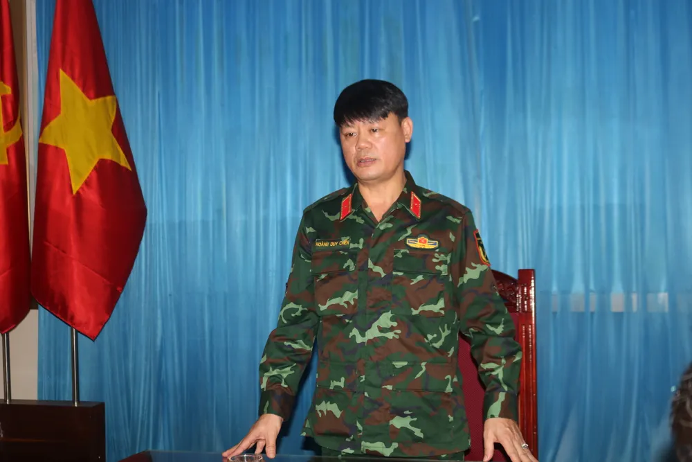 Thiếu tướng Hoàng Duy Chiến, Phó Tư lệnh Quân khu 4 kiểm tra tại Đồn Biên phòng Cửa Lò, tỉnh Nghệ An Anh 5.JPG