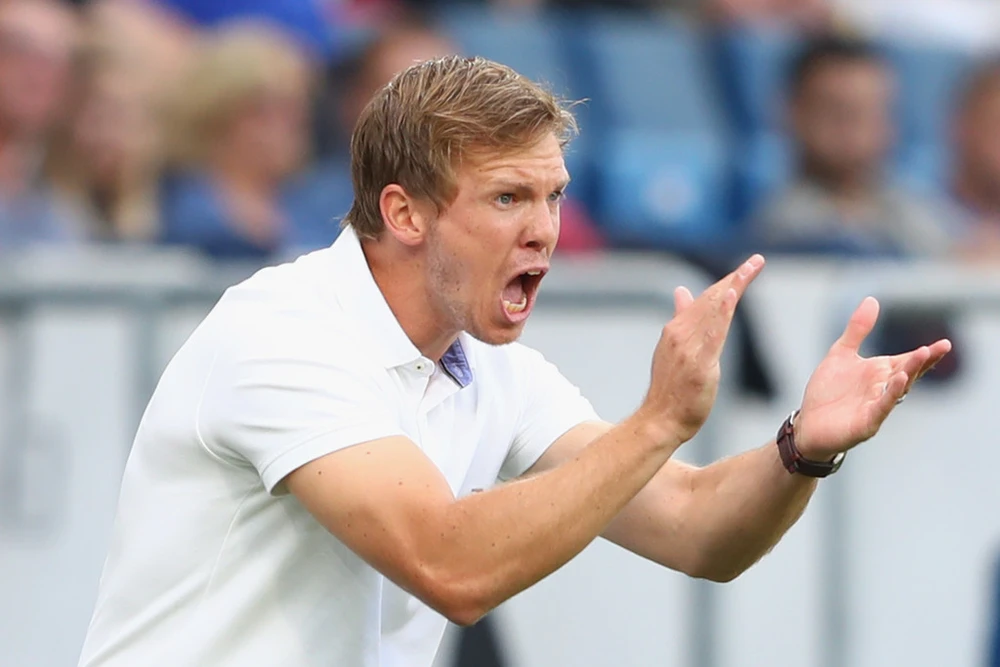 HLV Julian Nagelsmann vừa dẫn dắt Hoffenheim đá bại Bayern Munich (2-0) ở vòng 4 Bundesliga diễn ra hồi cuối tuần qua. Ảnh: Getty Images