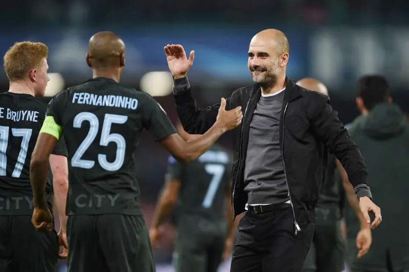 Pep Guardiola và đoàn quân chinh phạt của ông liệu có làm nên lịch sử? Ảnh: Getty Images