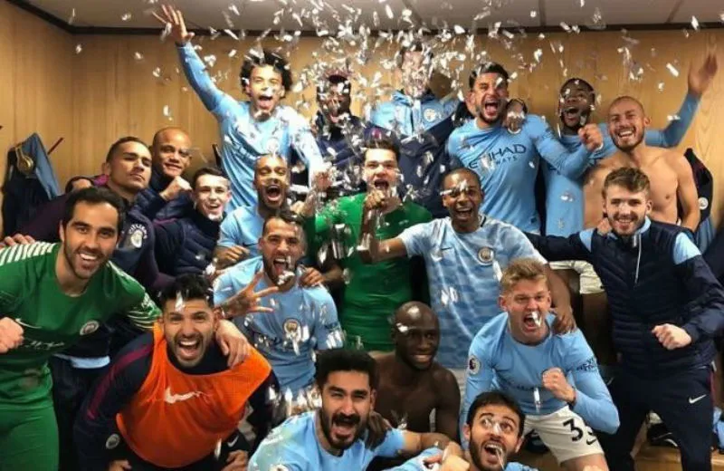 Hình ảnh ăn mừng được Leroy Sane khoe trên trang cá nhân.