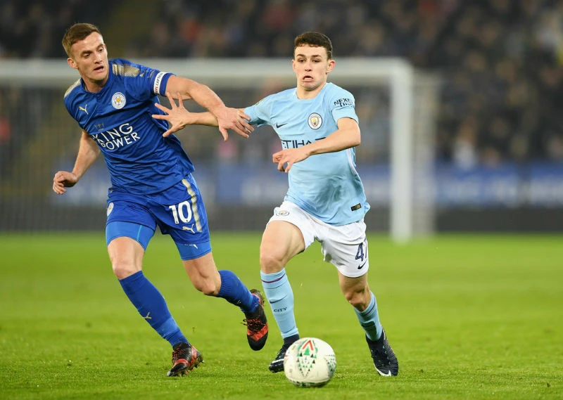 Phil Foden (phải, Man.City) là một trong những tài năng được Pep đánh giá cao trong thời gian qua. Ảnh: Getty Images