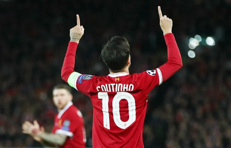Chiếc áo số 10 của Philippe Coutinho sẽ Liverpool được hoàn tiền. Ảnh: Getty Images