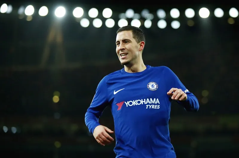 Hazard được cho là đã có cuộc tiếp xúc kín với Real. Ảnh: Getty Images