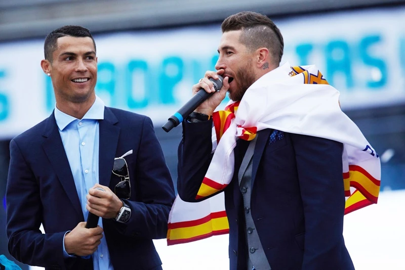 Ramos đã có tác động lớn đến quyết định ở lại của Ronaldo. Ảnh: Getty Images