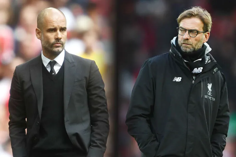 Jurgen Klopp (phải) thật sự giỏi hơn Pep Guardiola? Ảnh: Getty Images