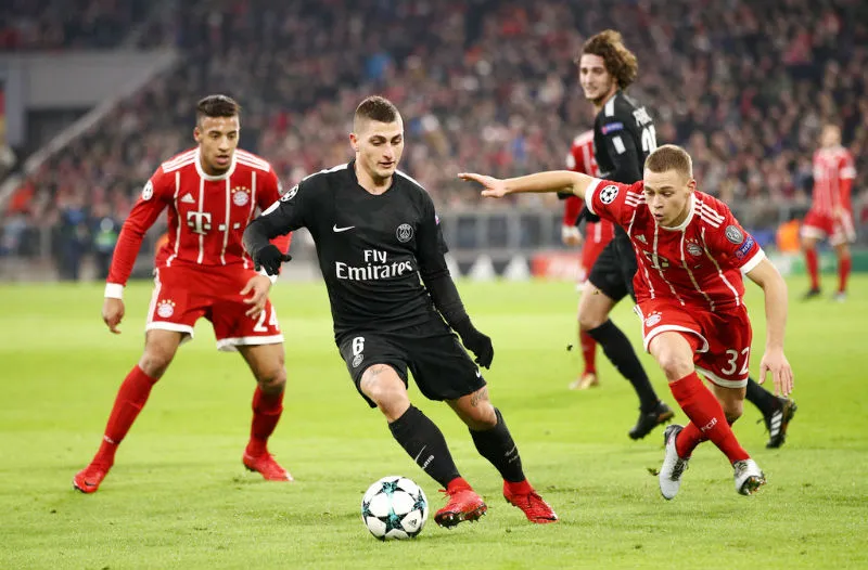 Nếu thương thảo thành công, Marco Verratti (giữa) chắc chắn sẽ bổ sung đẳng cấp cho Quỷ đỏ. Ảnh: Getty Images