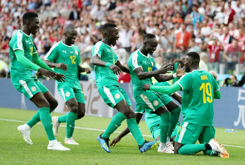 Senegal và màn ăn mừng chiến thắng đầy ấn tượng. Ảnh: Getty Images