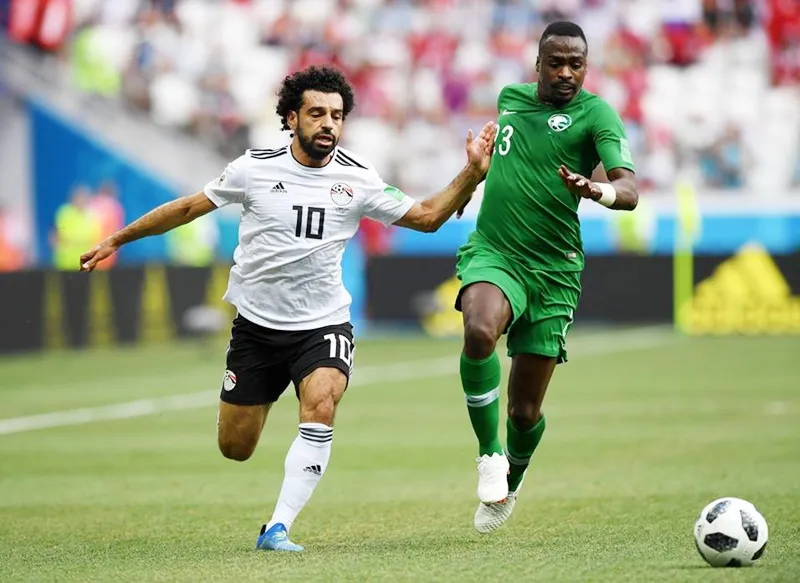 Salah ghi bàn, nhưng Ai Cập vẫn thua. Ảnh FIFA.