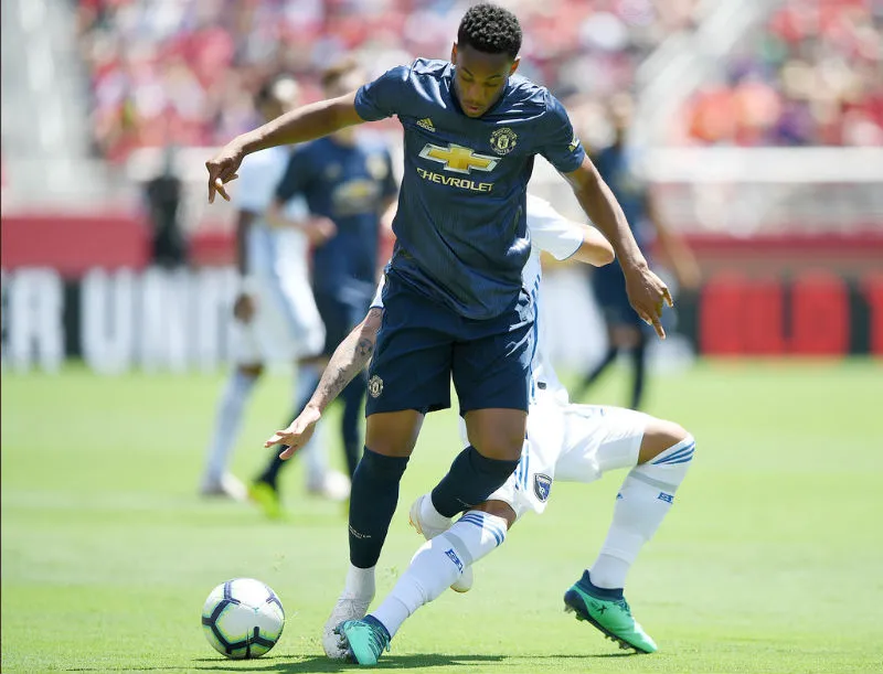Anthony Martial không gây ấn tượng nào sau 2 trận giao hữu. Ảnh: Getty Images
