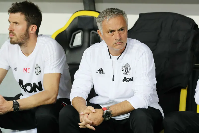 HLV Jose Mourinho vẫn thận trọng bất chấp đà tiến của Man.United. Ảnh: Getty Images