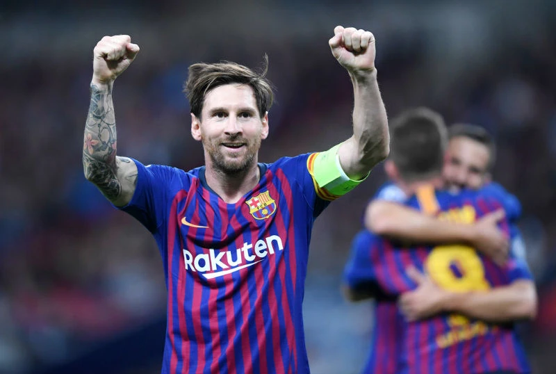 Lionel Messi đã bừng sáng trở lại để giúp Barca chiến thắng. Ảnh: Getty Images 