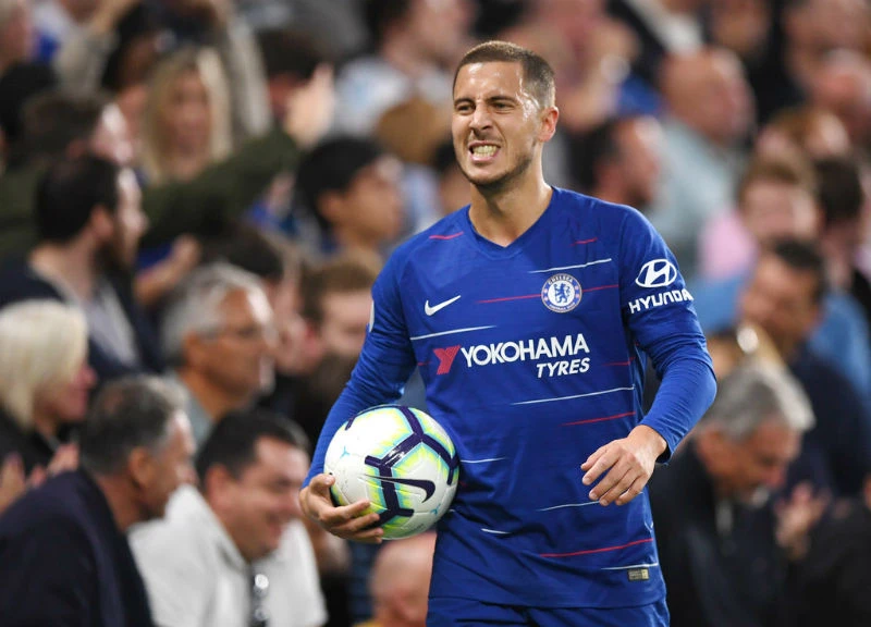 Eden Hazard vẫn chưa một lần để cập đến khả năng ký hợp đồng mới. Ảnh: Getty Images 