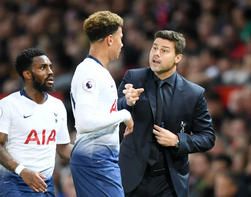 HLV Mauricio Pochettino ngay lập tức rắc rối khi các trụ cột như Dele Alli chấn thương. Ảnh: Getty Images 