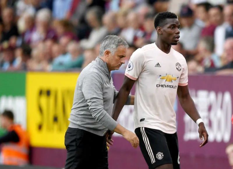 Mới quan hệ giữa Paul Pogba và Jose Mourinho đang nồng ấm trở lại. Ảnh: Getty Images