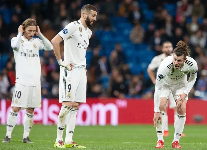 Real Madrid đã phải hứng chịu một trong những thất bại nặng nề nhất lịch sử. Ảnh: Getty Images