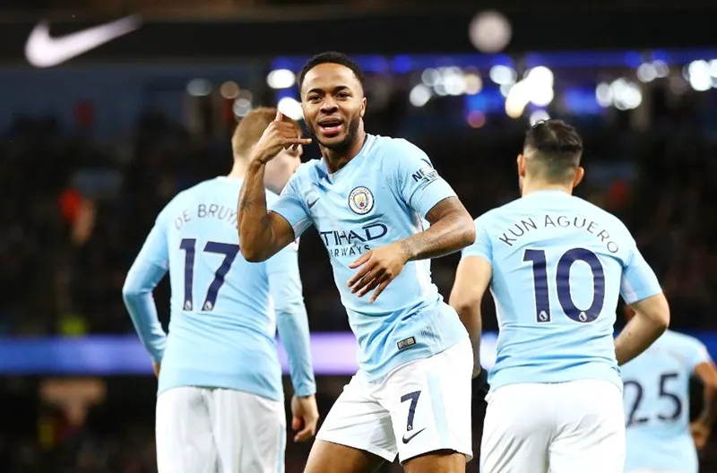 Raheem Sterling tiếp tục cho thấy “vận son” chiến thắng khi ghi bàn. Ảnh: Getty Images