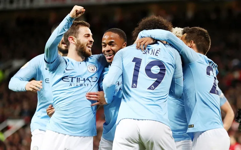Các ngôi sao Man.City đã cho thấy áp lực không thể ngăn họ thể hiện chất lượng vượt trội. Ảnh: Getty Images
