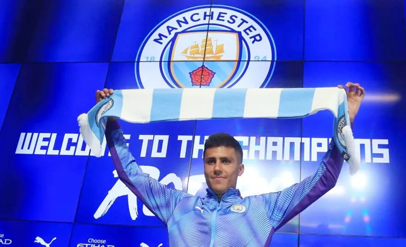 Rodri hào hứng ra mắt tại Man.City.