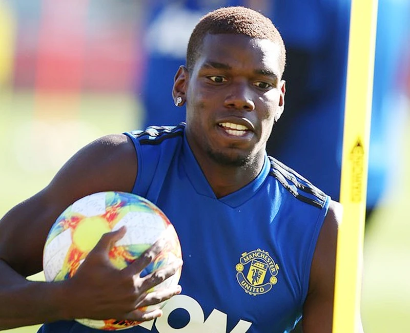 Paul Pogba đang tập luyện cùng Man.United tại Australia. Ảnh: Daily Mail 