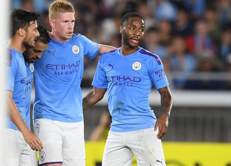 Raheem Sterling và Kevin De Bruyne sẵn sàng giúp Man.City tiếp tục hành trình chinh phục. Ảnh: Getty Images