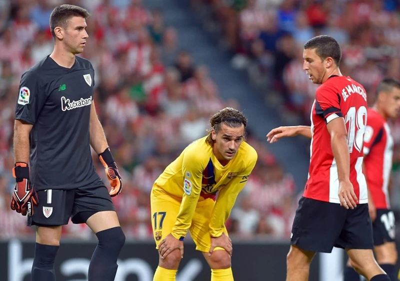 Antoine Griezmann đã có màn ra mắt tồi tệ cùng Barca. Ảnh: Getty Images 