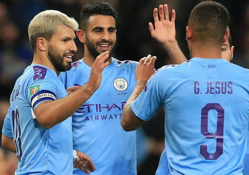 Sergio Aguero tiếp tục tỏa sáng để giúp Man.City vào tứ kết. Ảnh: Getty Images