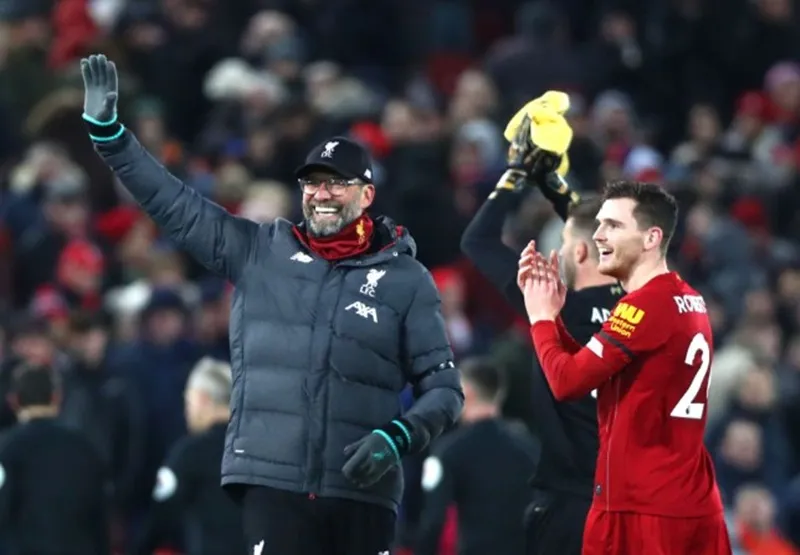 HLV Jurgen Klopp thừa nhận hạnh phúc với màn khởi đầu khó tin. Ảnh: Getty Images