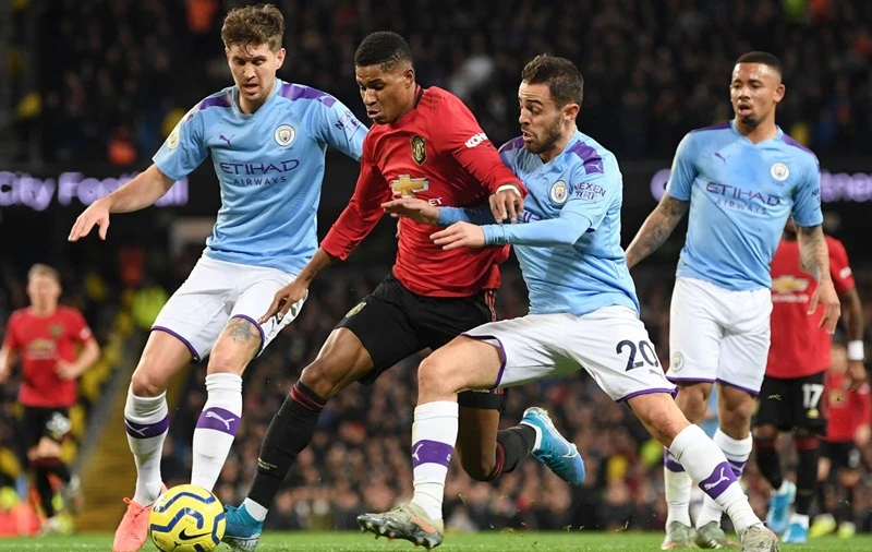 Derby Manchester sẽ diễn ra ở bán kết Cúp Liên đoàn. Ảnh: Getty Images