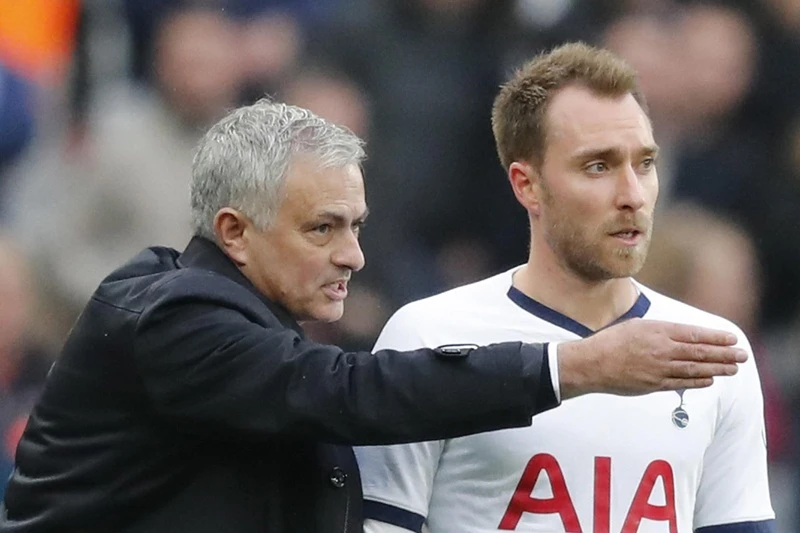 Sẽ là thành công lớn nếu Jose Mourinho thuyết phục được Christian Eriksen ở lại. Ảnh: Getty Images