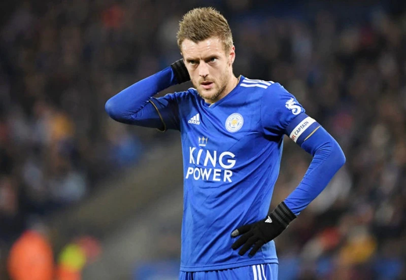 Jamie Vardy chịu áp lực trước cột mốc 100 bàn ở Premier League. Ảnh: Getty Images