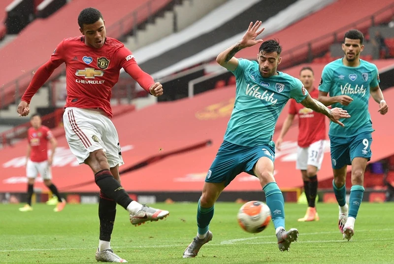 Mason Greenwood trình diễn kỹ năng ghi bàn tuyệt vời. Ảnh: Getty Images