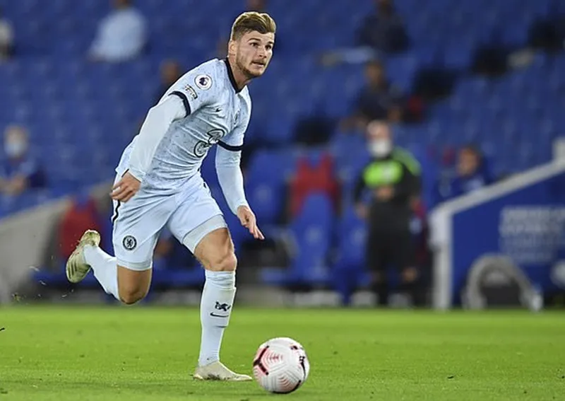Timo Werner phần nào thể hiện được điểm mạnh về tốc độ. Ảnh: Getty Images
