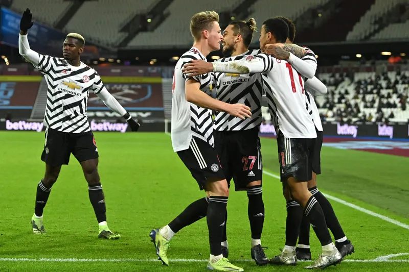Man.United đã nối dài kỷ lục thắng sân khách để vào tốp 4. Ảnh: Getty Images