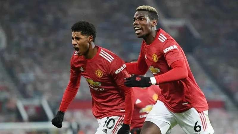 Marcus Rashford ghi bàn thắng hệ trọng giúp Quỷ đỏ lên nhì bảng. Ảnh: Getty Images