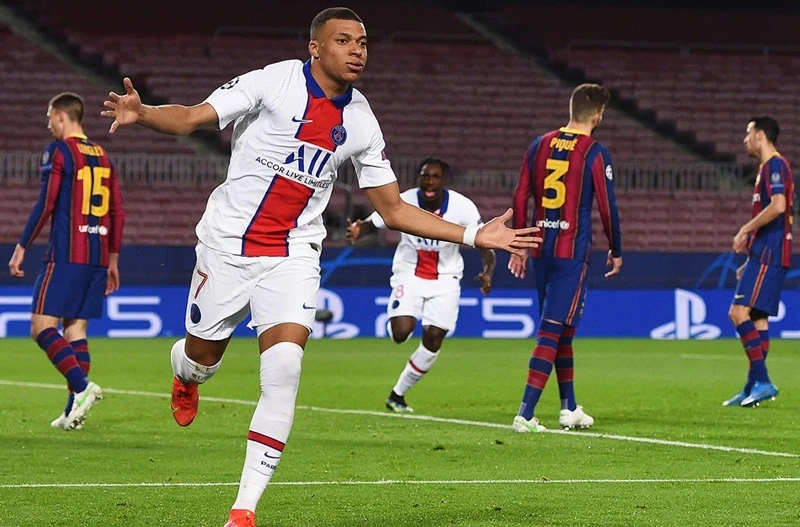 Kylian Mbappe và màn trình diễn ghi bàn siêu đẳng. Ảnh: Getty Images