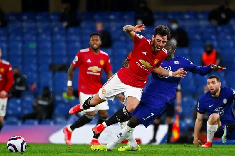 Bruno Fernandes một lần nữa mờ nhạt trong trận hòa Chelsea. Ảnh: Getty Images