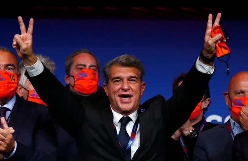 Joan Laporta trở thành Chủ tịch mới của Barca, cũng là nhiệm kỳ thứ 2 lãnh đạo sân Camp Nou.