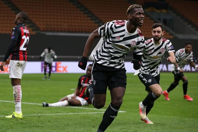 Paul Pogba trở lại từ chấn thương đã ghi bàn thắng quyết định cho Man.United. Ảnh: Getty Images 