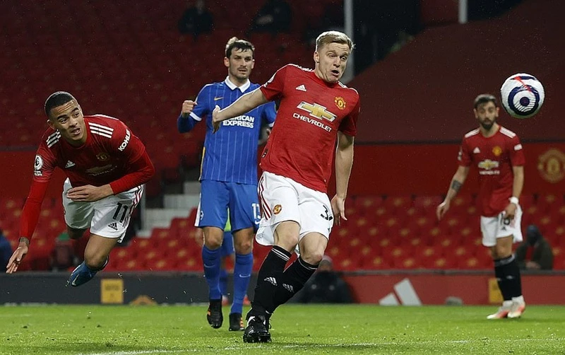 Mason Greenwood ghi bàn giúp Man.Unied tiếp tục ngược dòng thành công. Ảnh: Getty Images 