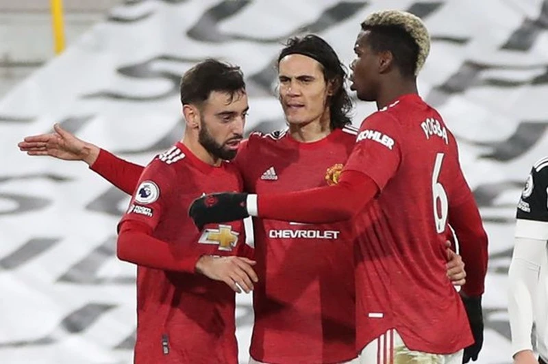 Bruno Fernandes tin những cầu thủ như Paul Pogba hay Edinson Cavani mới thiết lập đẳng cấp cho Man.United. Ảnh: Getty Images