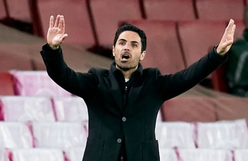 Mùa giải chính thức đầu tiên của Mikel Arteta tại Arsenal là thảm họa. Ảnh: Getty Images