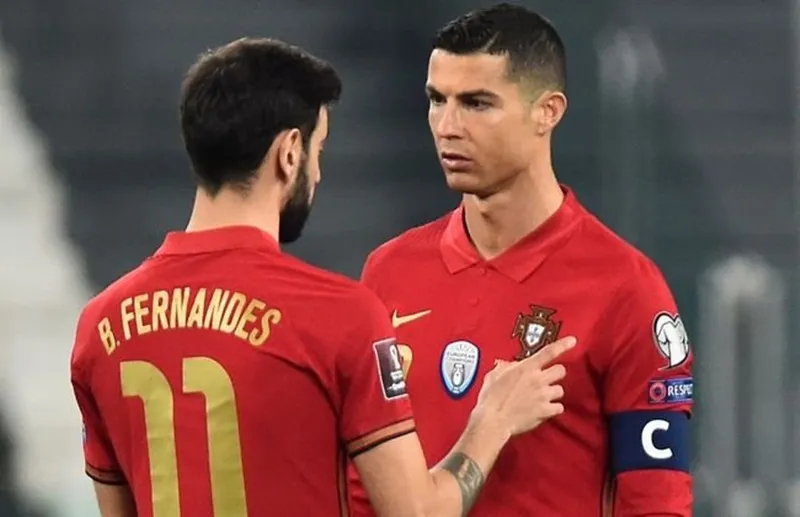 Cristiano Ronaldo và Bruno Fernandes là nguồn cảm hứng của nhà vô địch. Ảnh: Getty Images