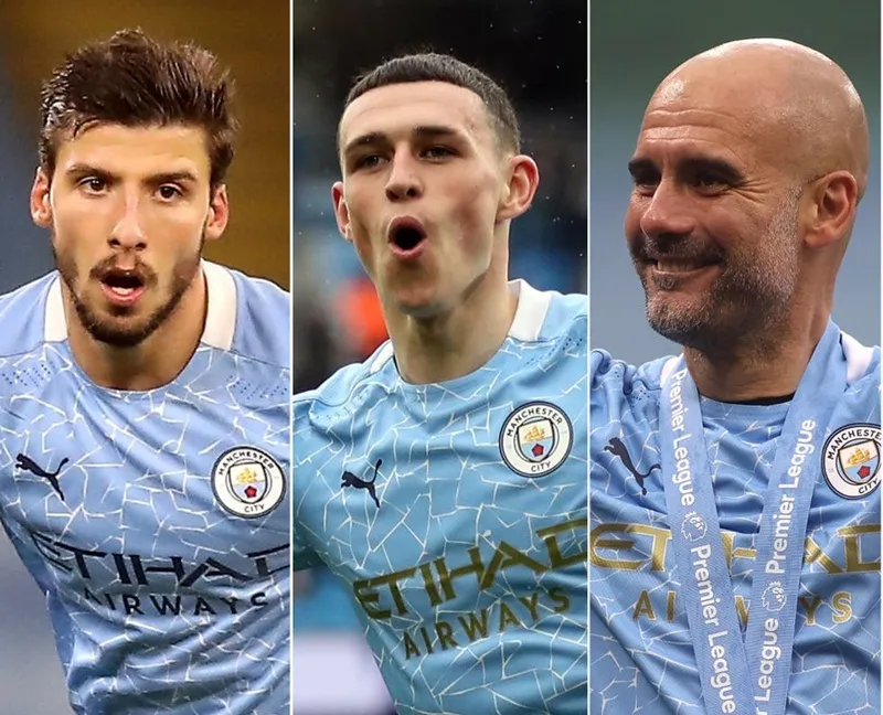 Thầy trò Pep Guardiola cùng nhau thống trị giải thưởng của Premier League.