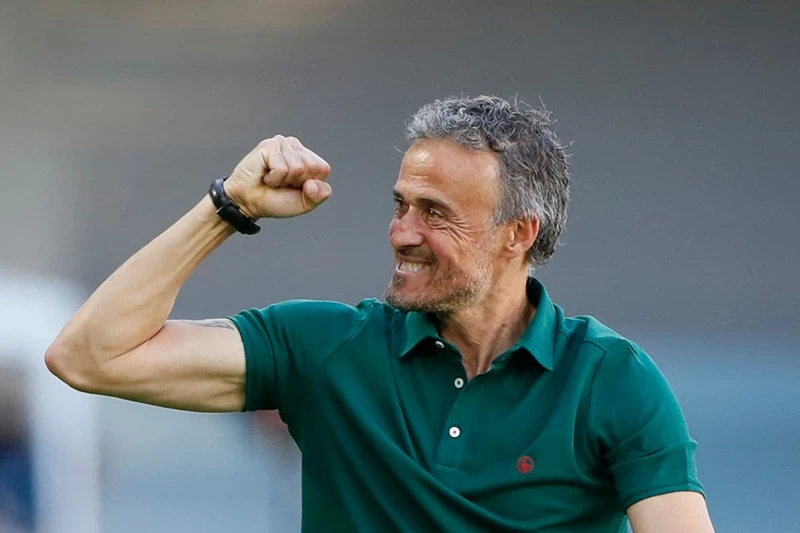 HLV Luis Enrique có lý do để thừa nhận ông như được giải thoát. Ảnh: Getty Images